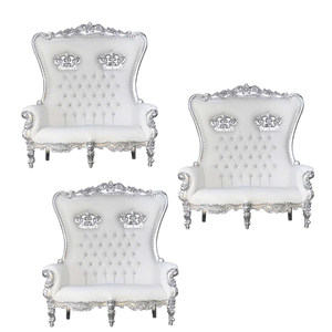 Fabricación en Indonesia Sillas de lujo para hoteles y bodas Sillas King Throne Sillas de doble trono Buena calidad - Product Image 3