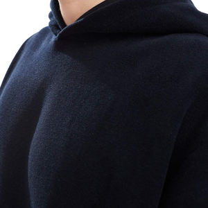 Custom Embroidery Oversized <b>Hoodie</b> No-<b>String</b> Cotton Blank Plain Unisex Sweatshirt with Custom Logo - Product Image 4