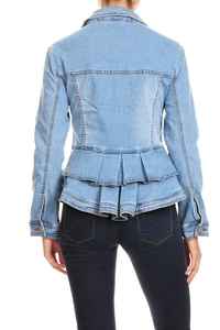 Top de Mezclilla para Mujer, Diseño Moderno, Corte Estructurado, Tela Transpirable, Acabado Impecable, Estilo Versátil y Elegante - Product Image 3