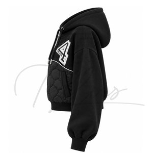 Wholesale High Quality Cropped Top <b>Hoodie</b> Fashion Outdoors Stylish Full Sleeve Length Crop Top Women <b>Hoodie</b> With Custom Color - Product Image 4