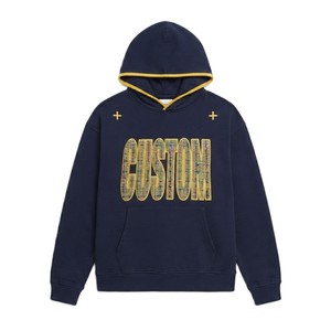 เสื้อฮู้ดดี้ปักลายทวีดแบบสั่งทำแบรนด์ส่วนตัวสำหรับผู้หญิง เสื้อฮู้ดดี้ผ้าฟลีซสไตล์สตรีทแวร์ ผู้ผลิตเสื้อฮู้ดดี้ MOQ ต่ำ แฟชั่นทันสมัยทรงโอเวอร์ไซส์ - Product Image 3