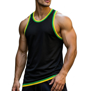 Custom Men's Muscle Tank Top Wholesale Quick Dry Gym <b>Vest</b> Breathable Performance Athletic Singlet Fitness Apparel Bulk Tank Tops - Product Image 3