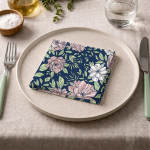 Classic Cotton Dinner Napkins, Reusable Fabric <b>Table</b> Napkins for Home <b>Kitchen</b>, Restaurant & Formal Dining - Product Image 3