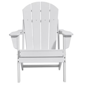 Set di 2 Sedie Adirondack Pieghevoli per Esterni con Portabicchieri, in Resina, Resistenti alle Intemperie, per Uso su Patio - Product Image 6
