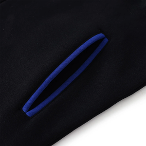 Blouson universitaire personnalisé Sigma noir queue de poisson pour homme – Laine premium coupe-vent hiver, ourlet allongé, streetwear utilitaire, équipement scolaire - Product Image 6