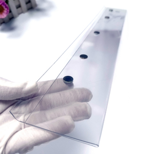 Porte-étiquettes magnétique en PVC personnalisé, réutilisable, pour présentoirs de rayonnages de vente au détail, pratique, sans BPA, écologique, pour supermarchés et magasins - Product Image 1