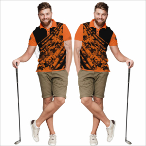 Chemises polo confortables pour hommes, tissu en toile respirant, manches courtes, design personnalisable pour le travail et les occasions décontractées - Product Image 3