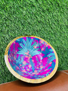 Bol décoratif en bois fabriqué à la main pour centre de table à café Décoration rustique et espaces de vie naturels par ARTISAN CRAFT - Product Image 4