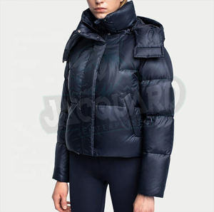 Chaqueta Acolchada de Invierno para Mujer, Transpirable, con Logotipo Personalizado, Estilo Puffy, Oversize, con Cierre - Product Image 4