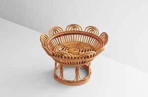 Handmade <b>Rattan</b> Fruit Basket Wicker Serving Tray <b>Rattan</b> Pedestal Bowl Kitchen Storage Organizer <b>Dining</b> <b>Table</b> Decoration - Product Image 3