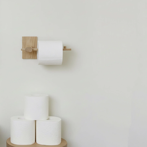 Modern Wood <b>Wall</b> <b>Mounted</b> <b>Toilet</b> Paper <b>Holder</b> Bathroom Tissue <b>Roll</b> Storage Rack bathroom rack - Product Image 4