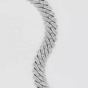 <b>Top</b> Quality Cuban Link <b>Chain</b> 20MM VVS Moissanite Cuban Link <b>Chain</b> Miami Hip Hop Fine <b>Chains</b> Necklaces - Product Image 2