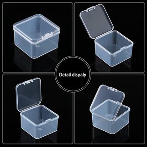 Set di 48 Contenitori e Scatole in Plastica Trasparente con Coperchio a Cerniera per Gioielli e Oggetti Artigianali (2 X 2 X 1,4 Pollici) - Product Image 3