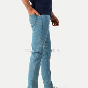 Pantalones de hombre transpirables al por mayor con MOQ bajo, diseño personalizado, pantalones vaqueros lavados de última moda para venta en línea - Product Image 2