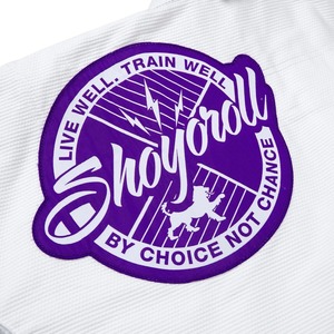 Kimono de Jiu Jitsu Shoyorol Blanco Personalizado, Kimono BJJ Mamba Competitor, Nuevo Parche Morado, Equipo de Artes Marciales de Algodón con Bordado Personalizado - Product Image 5