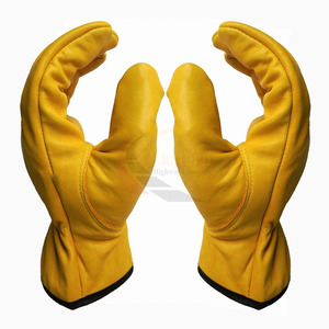 High Quality Customized New Latest Design Goat Skin Leather Driver <b>Gloves</b> Anti-Slip Anti-Impact Safety Work <b>Gloves</b> For Men - Product Image 5