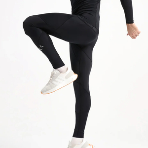 Black Color High-Performance <b>Men</b>’s Fitness <b>Tights</b> Customized Made Newest Breathable Sublimated Yoga Sets <b>For</b> Gym & Outdoor Sport - Product Image 3