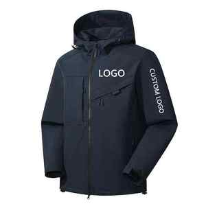 Chaqueta Cortavientos Impermeable de Poliéster Recubierto Personalizada para Hombre DUTTON SPOTS, con Cremallera, Transpirable, para Deportes de Otoño, Impermeable - Product Image 1