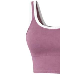 Ensemble jupe deux pièces mauve personnalisé pour femme : débardeur court avec patch graphique et mini-jupe taille haute extensible – Tenue décontractée d'été - Product Image 4