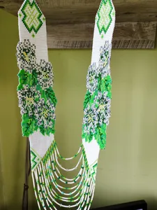 EXCLUSIVE DESIGN VINTAGE STYLE Handmade Ukrainian <b>Beaded</b> Gerdan Necklace Traditional Ethnic Gift for Women gifted, Christmas - Product Image 6