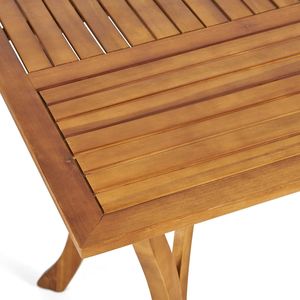 Mesa de Comedor Rectangular para Exteriores de 59 Pulgadas, Construcción de Madera para un Uso Duradero - Product Image 3