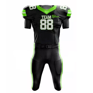 Uniforme américain personnalisé avec logo imprimé, disponible en plusieurs tailles et couleurs, idéal pour les équipes professionnelles - Product Image 1