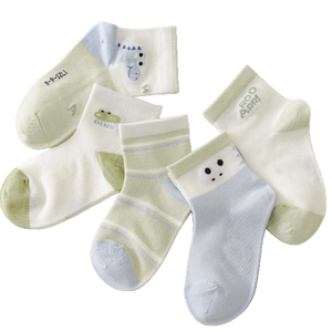 Calcetines para Niños, Calcetines Cortos de Verano, Finos, con Diseño de Dinosaurios de Dibujos Animados, Transpirables, Absorbentes del Sudor, para Estudiantes - Product Image 4