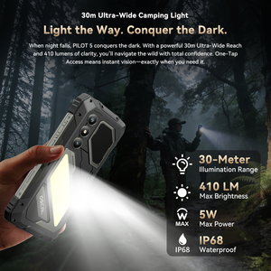 Oscal Pilot 5 6,67 pouces 120 Hz Android 16 Super Camping Light Haut-parleur puissant 8+256 Go 15000 mAh NFC 5G Smartphone robuste - Product Image 2