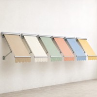 Auvent électrique en aluminium économique et luxueux pour balcon de piscine, installation facile, télécommande, rétractable, protection solaire intelligente
