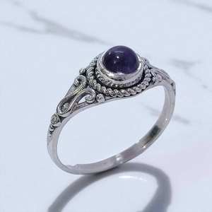 Bagues en argent sterling 925 avec améthyste et labradorite, prix de gros, bijoux fins en argent - Product Image 3