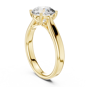 Bagues en diamant de laboratoire rondes et brillantes, bijoux durables emblématiques pour des occasions élégantes, éthiques, de fiançailles et de mariage. - Product Image 3