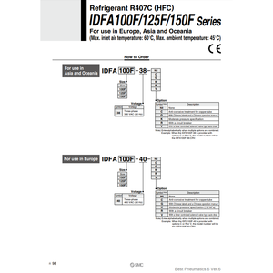 SMC Pneumatics Sécheur d'air réfrigéré IDFA100F-38-V refroidisseur sec - Product Image 3