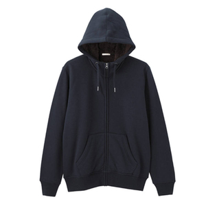 Sweat à capuche zippé pour homme, robuste, avec double couture renforcée, doublure polaire douce, vêtement de travail durable - Product Image 1