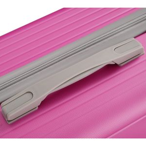 Set Valigie 3 Pezzi Leggero e Resistente in ABS con Ruote Girevoli, Lucchetto TSA, per Bagaglio a Mano e da Stiva, in Tessuto e Materiale PP - Product Image 2