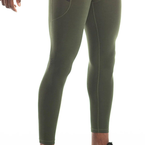 Collants de compression en spandex pour hommes, taille élastique, pour la course, l'entraînement, la gym, couche de base athlétique, pantalon de sport respirant et sans coutures - Product Image 3