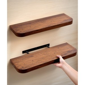 Estante de Pared Artesanal de Madera de Sheesham - Decoración de Pared de Madera con Acabado en Nogal - Product Image 3
