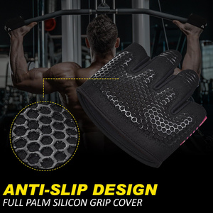 Professional Weightlifting <b>Gloves</b> With Wrist Support Padded Palm Gym Fitness Fitness Workout Weightlifting <b>Gloves</b> Adjustable - Product Image 2