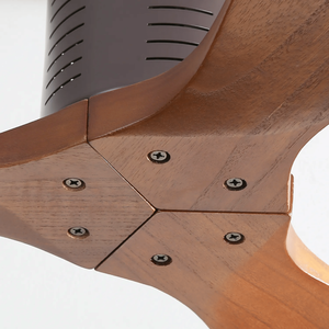 Ventilatore da soffitto silenzioso da 52 pollici con motore DC, telecomando, 3 pale reversibili in legno e luce - Categoria Prodotti Ventilatori da Soffitto - Product Image 2