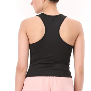 Custom Logo Women Gym Fitness Wear Built-in Bra Padded Tank Top Quick Dry Athletic Yoga Sports <b>Singlet</b> - Product Image 3