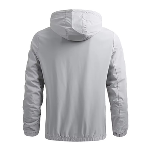 Veste coupe-vent légère pour homme, entièrement imprimée, à capuche, fermeture éclair intégrale, en softshell fin - Product Image 4