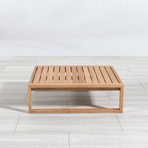 Eco-Friendly Durable <b>Solid</b> Teak <b>Wood</b> Coffee Table Easy Cleaning Handmade Construction Modern Customized Color Poolside Coastal - Product Image 5