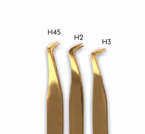 Pince à cils Volume OEM Acier inoxydable Angle de 90 degrés Angle de 65 degrés Angle de 45 degrés pour cils Mega Volume - Product Image 1