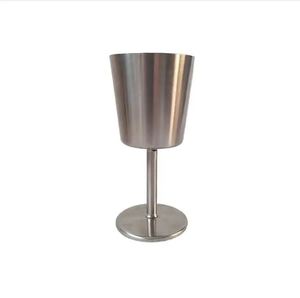 Copper Mug Indian Antique Look Brush <b>Silver</b> Nickel Goblet Wine Glass Wine Cup Multi Co - Product Image 1