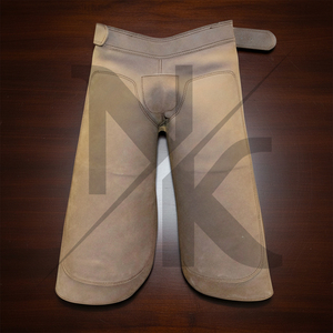 Luxury Durable Comfortable English Farrier <b>Apron</b> Chaps <b>Half</b>/Full Low Rise Genuine Leather Buckle Closure Equestrian Nafko - Product Image 6