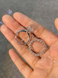 Most Demanded Luxury 925 Sterling <b>Silver</b> <b>Emerald</b> Cut Moissanite <b>Ring</b> for Wedding Ceremony Use Available at Affordable Price - Product Image 4