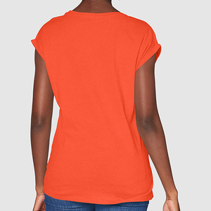T-shirt décontracté à manches courtes pour femme – Coupe ample et tendance, personnalisable, style décontracté et ample, très tendance - Product Image 6