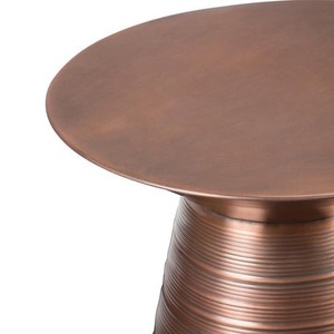 Mesa de centro moderna de metal industrial con base cónica para muebles de sala de estar - Product Image 2