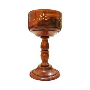 Brûleur d'encens Bakhoor indien anti-odeur en bambou sculpté à la main, écologique, de luxe, par Lavie Creations - Product Image 1