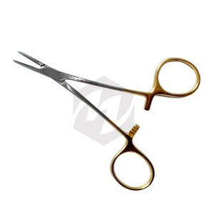 Portaagujas Halsey Premium de 11.5 cm con Mordazas de Carburo de Tungsteno, Instrumentos Médicos de Acero Inoxidable de Grado Quirúrgico para Sutura Dental - Product Image 1