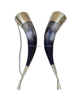 Meilleure vente Mordent Design créatif sculpté à la main Viking noir corne à boire artisanat naturel de qualité supérieure avec technique polie - Product Image 1